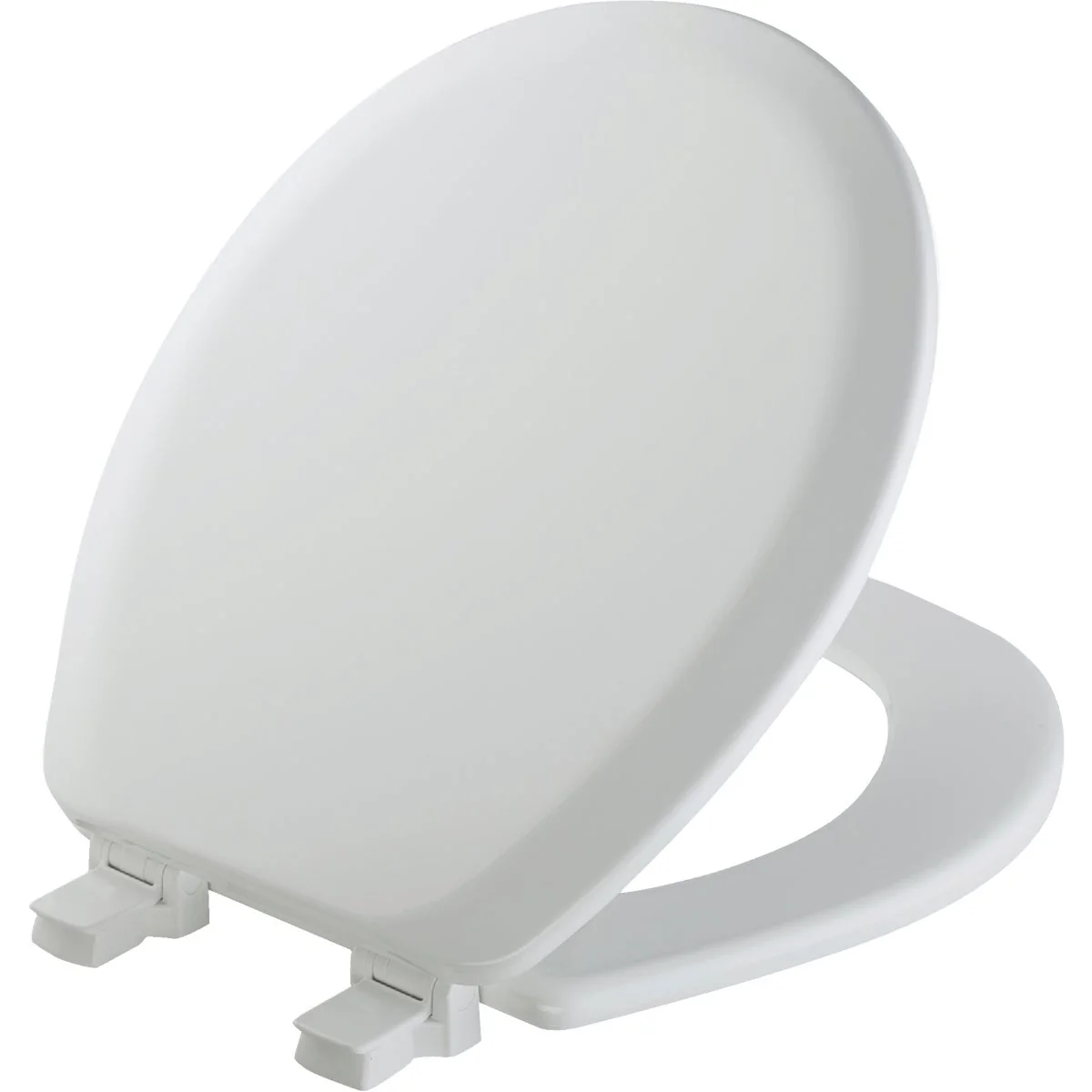 Modern Mayfair Advantage Round Closed Front White Wood Toilet Seat Powerful