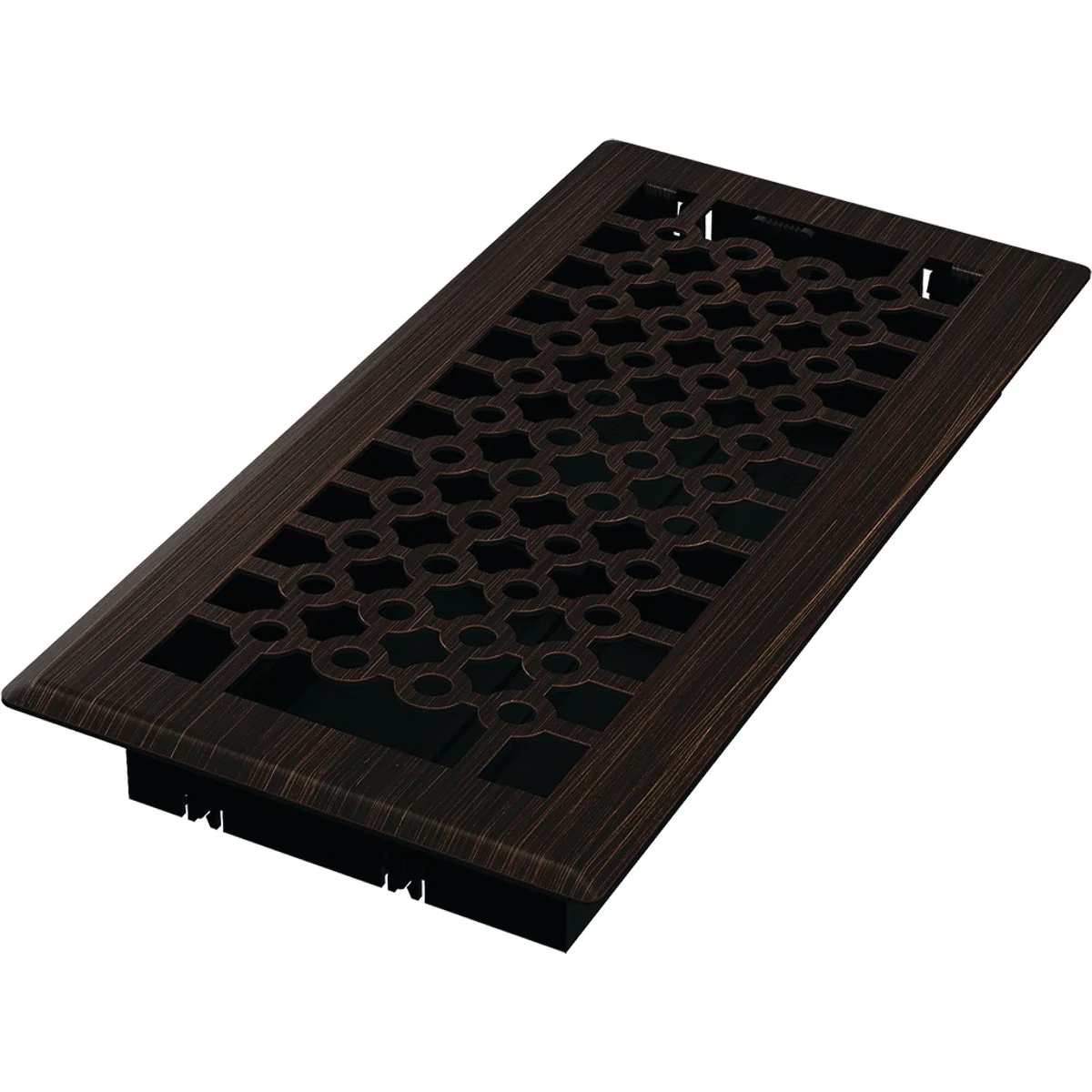 Modern Imperial San Francisco 4 In. x 10 In. Oil-Rubbed Bronze Steel Floor Register Breathable