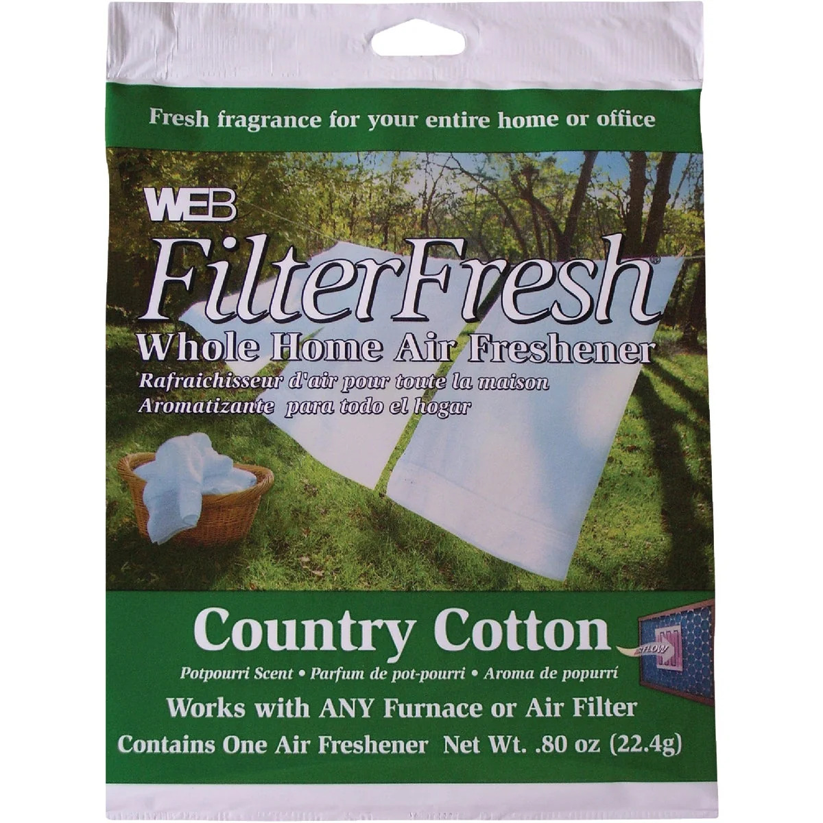 Trusted Web FilterFresh Furnace Air Freshener Country Cotton Casual