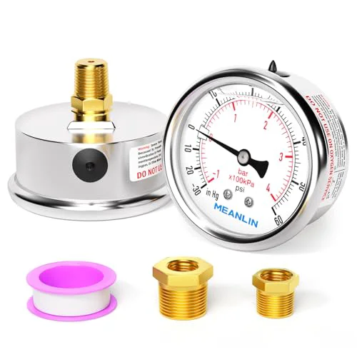 Innovative 30inHG 60Psi Stainless Steel 1 Prestigious