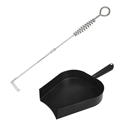Convenient 18 BBQ Ash Removal Tool and Ash Pan for Big Green Egg Accessories 2 Count Organic
