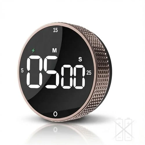 Easy-to-Use Rechargeable Magnetic Kitchen Timer Recyclable