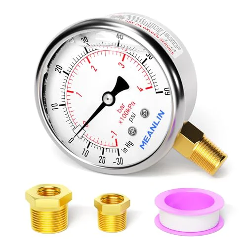 Comfortable 30inHG 60Psi Stainless Steel 1 Fast