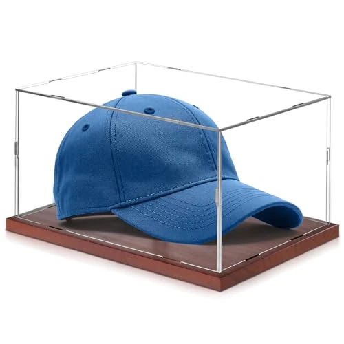 Pure Acrylic Baseball Hat Display Case Solid Wood Base Cap Shaper Fine