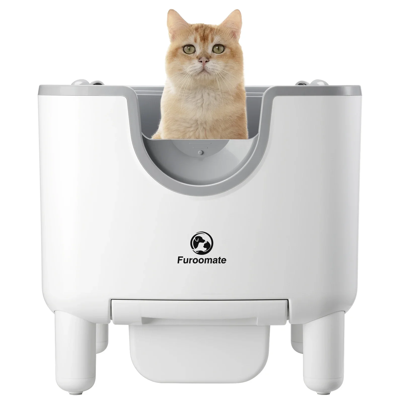 Exceptional Open-Top Self-Cleaning Cat Litter Box Automatic with Odor Control and Safety Sensors Crafted