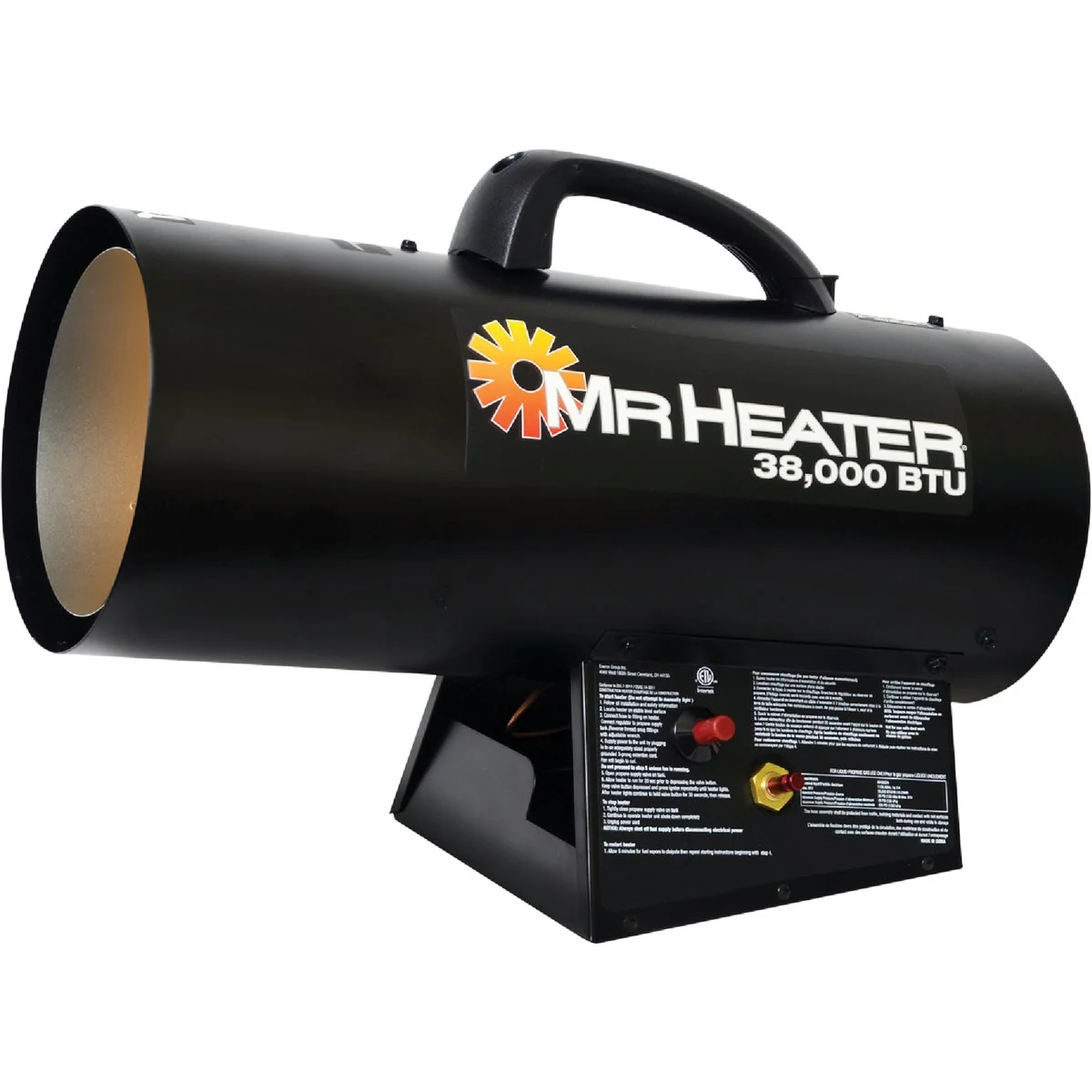 Dependable MR. HEATER 38 000 BTU Propane QBT Forced Air Heater Carefully Designed