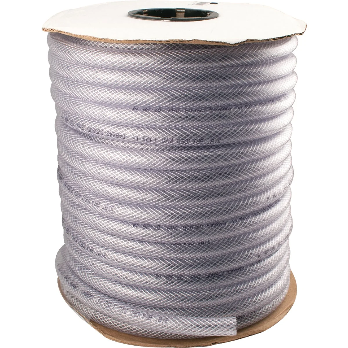 Convenient Abbott Rubber 5 8 In. x 3 8 In. x 150 Ft. Clear T12 Braided PVC Tubing Bulk Spool Elite