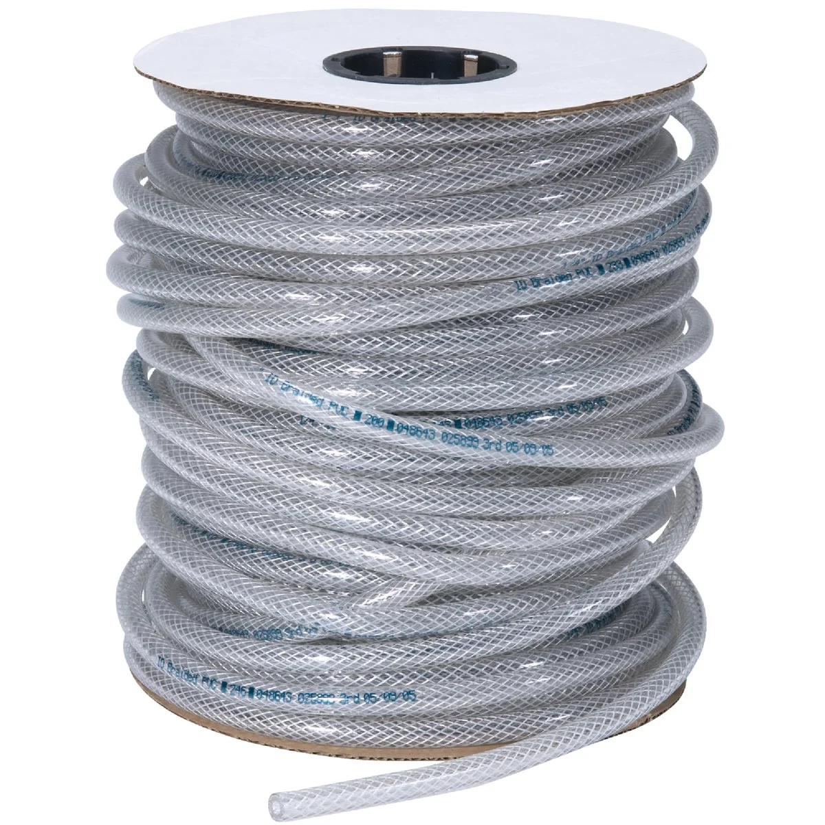 Versatile Abbott Rubber 1 2 In. x 1 4 In. x 250 Ft. Clear T12 Braided PVC Tubing Bulk Spool Proven