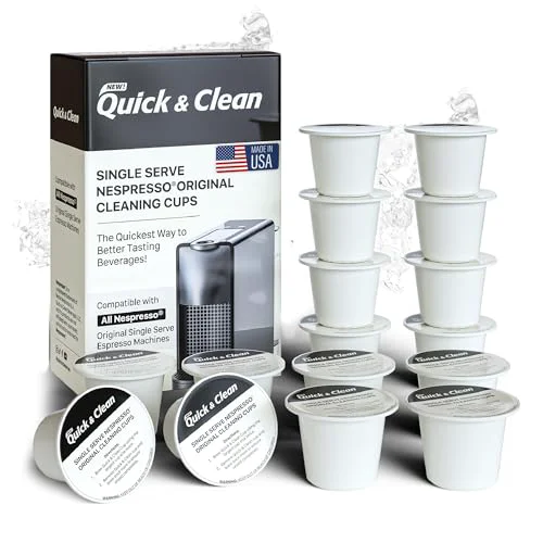 Organic 16 Pack Cleaning Pods Compatible with Nespresso Single Serve Espresso Machines 16 Count Environmentally Friendly