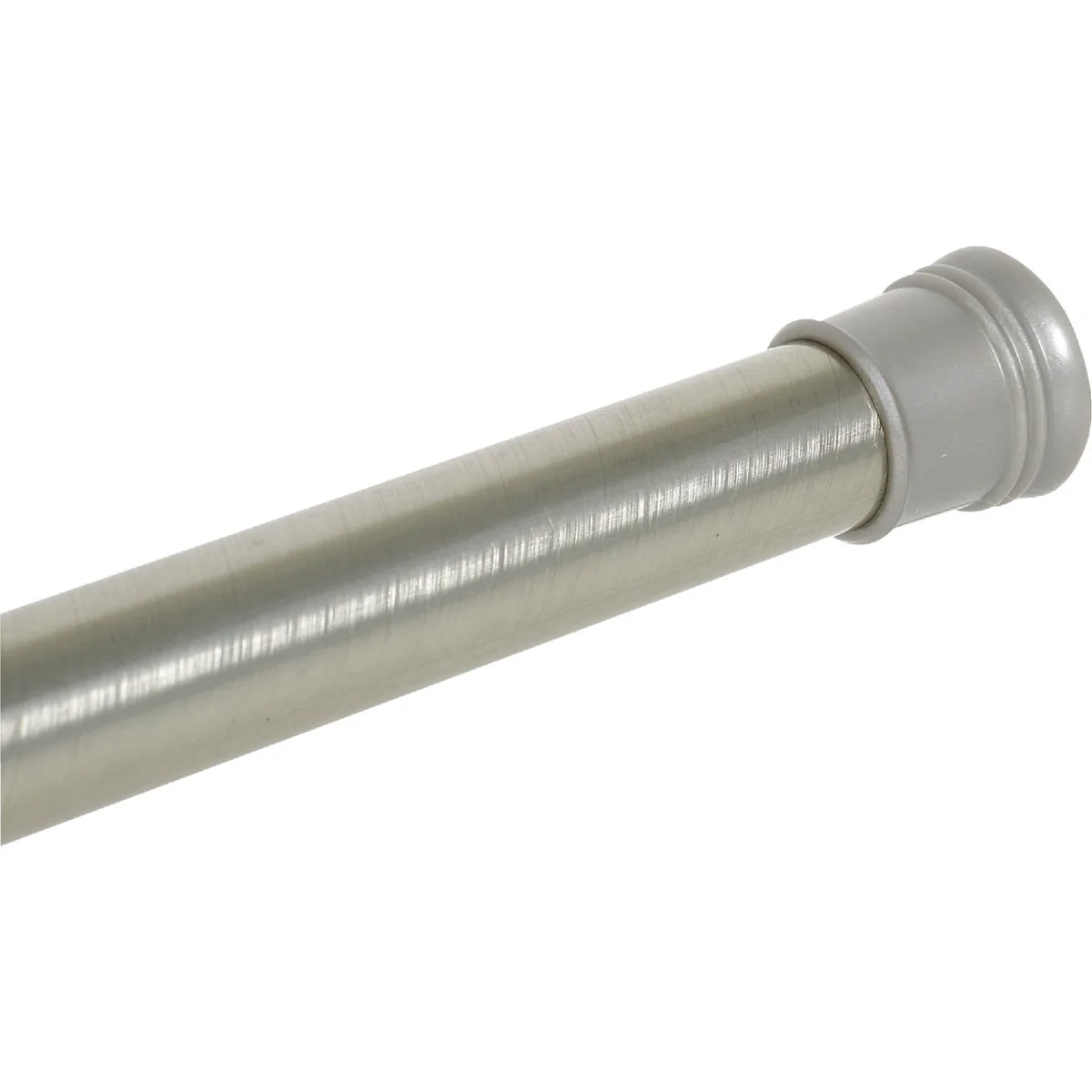 Practical Zenith Zenna Home Straight 41 In. To 72 In. Adjustable Tension Shower Rod in Brushed Chrome Exclusive