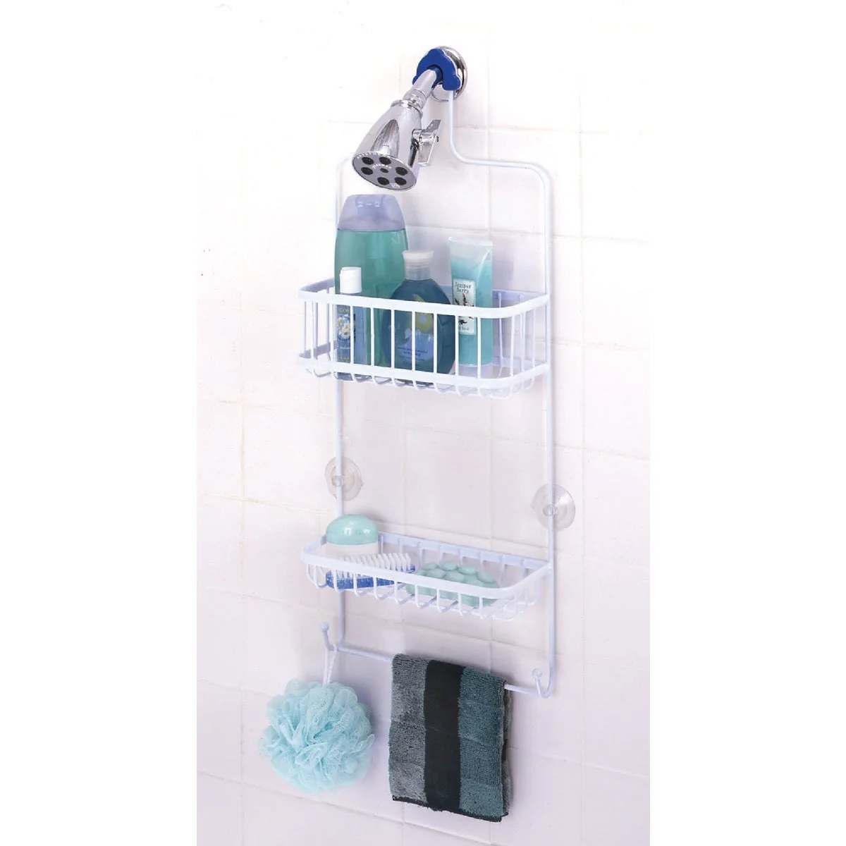 Fine Zenith Zenna Home Steel 10-1 2 In. x 26 In. Shower Caddy Sustainable