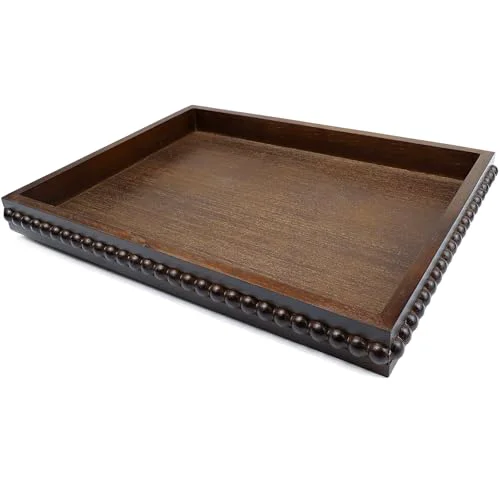 Relaxed Wood Decorative Tray User-Friendly