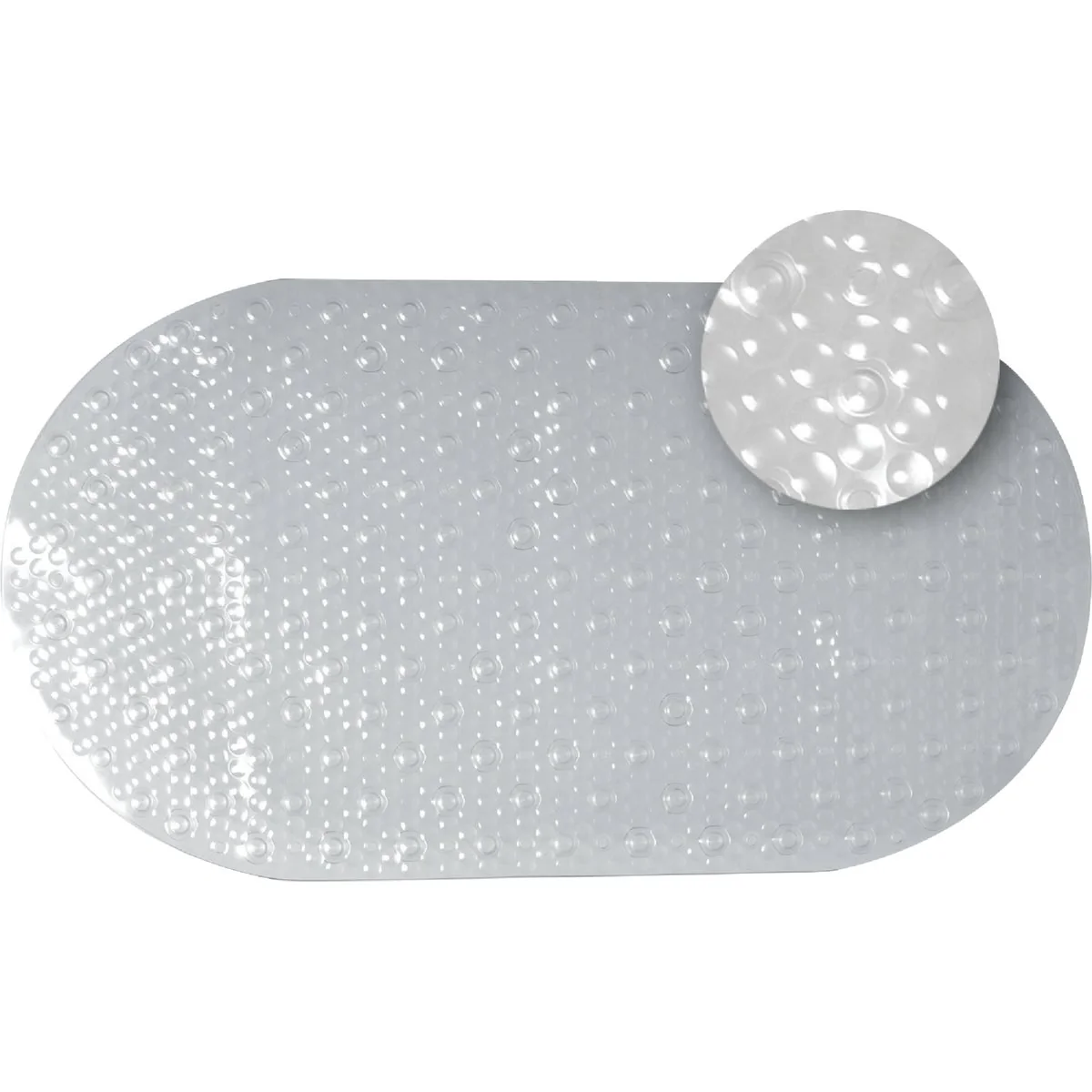Long-Lasting Zenith Zenna Home 15-7 10 In. x 27-1 2 In. Clear Bath Mat Selected