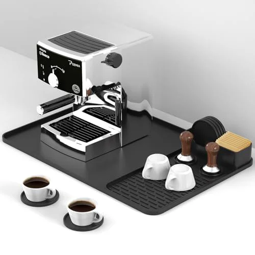 Secure Silicone Coffee Mat with 6 Coasters 7 Count Quality