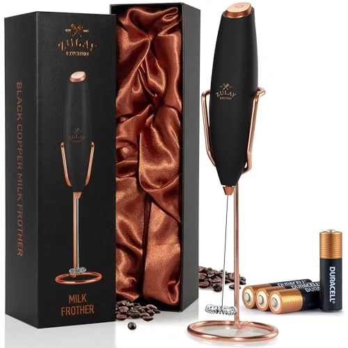 Durable Powerful Milk Frother Wand With Duracell Batteries Dependable