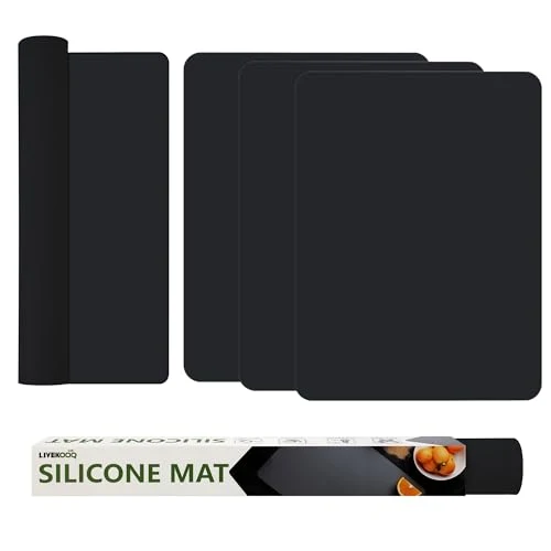 Reusable Silicone Mat for Kitchen Counter 4 Count Powerful