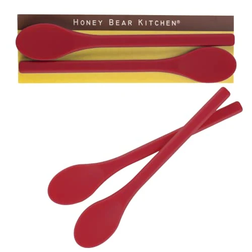 Easy-to-Use Silicone Stirring Spoon 2 Count Certified