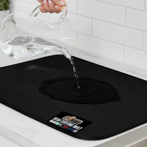 Next-Generation Ultra Water Absorbent Microfiber Dish Drying Mat Clean
