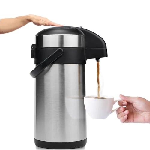 Safe Airpot Coffee Dispenser with Pump Organic