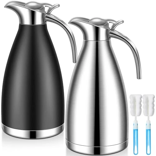 Expertly Made 2 Pcs 68oz Thermal Coffee Carafe for Keeping Hot 2 Count Classic