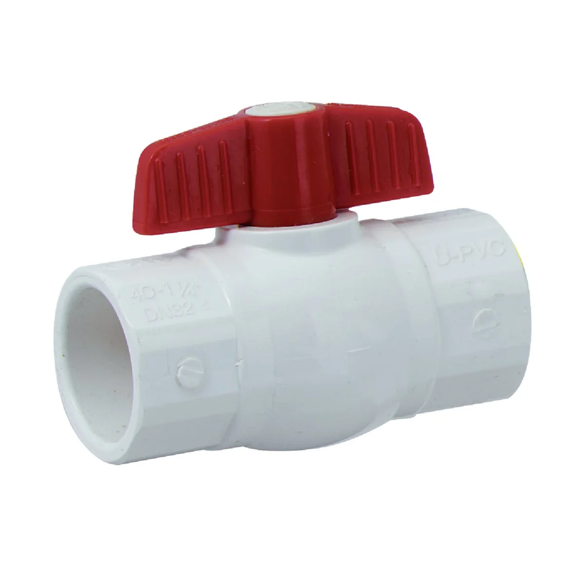 Versatile ProLine 1-1 4 In. S X 1-1 4 In. S PVC Quarter Turn Ball Valve Functional