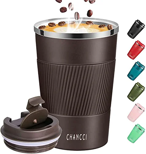 Casual Travel Coffee Mug Spill Proof Leakproof 12 oz Insulated Coffee Mug with Screw Lid First-Class