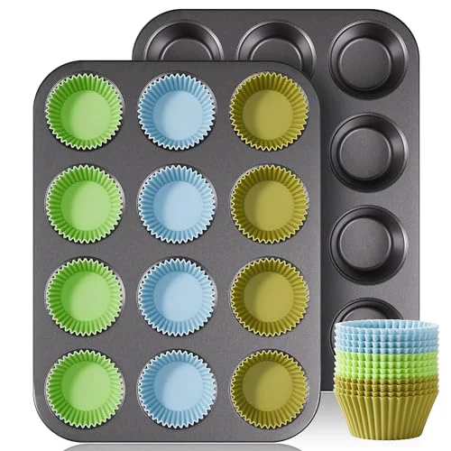 Sustainable Non Stick Muffin Pans 2 Count Premium