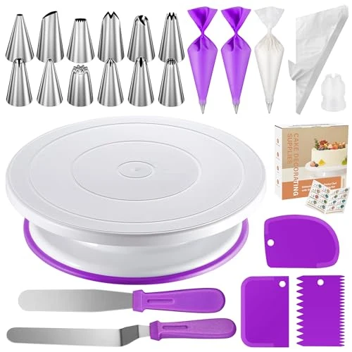 Stylish 71 Cake Decorating Kit Baking Supplies Tools for Beginners Pros 71 Count Professional