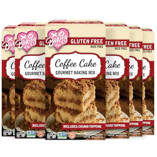 Environmentally Friendly Gluten Coffee Cake Gourmet Baking Mix with Crumb Topping Non Specialty