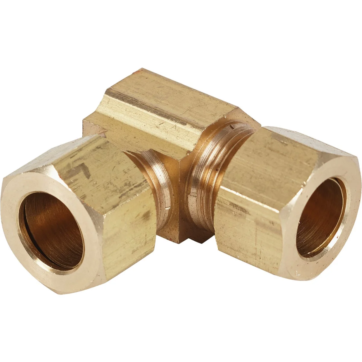 Genuine Do it 1 2 In. 90 Deg. 2-Way Low Lead Compression Brass Elbow 1 4 Bend Dependable