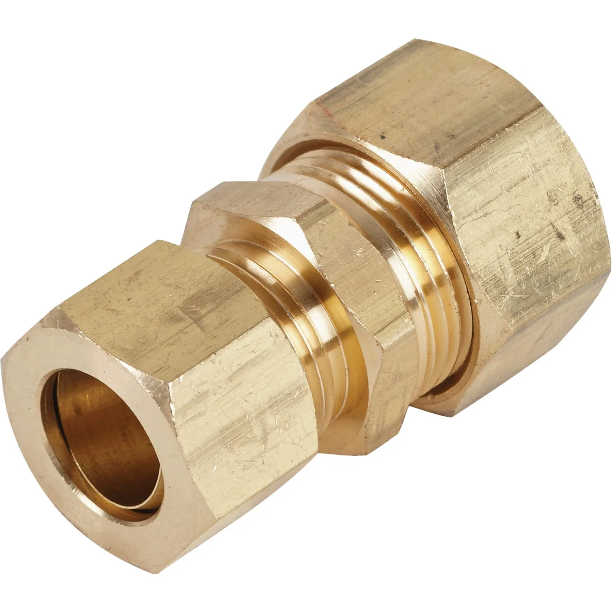 Proven Do it 5 8 In. OD X 1 2 In. OD Brass Compression Reducing Union Contemporary
