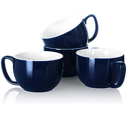 Top-Quality 16oz Large Coffee Mugs Set of 4 4 Count Elegant