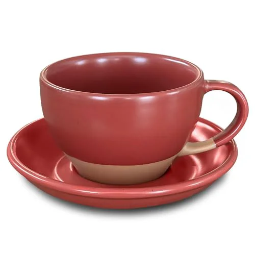 Professional Ceramic Latte Art Mug With Saucer Authentic