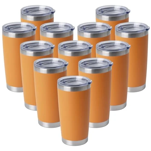 Selected 20oz Stainless Steel Tumblers Bulk 12 Count Exclusive