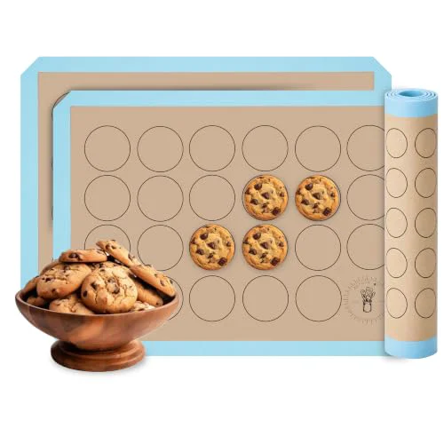 Clean Macaron Baking Mat Silicone Non Stick 2 Count Versatile