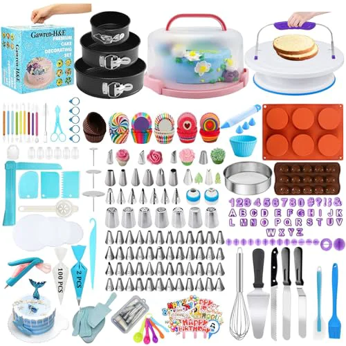 Premium Cake Decorating Kit Detailed