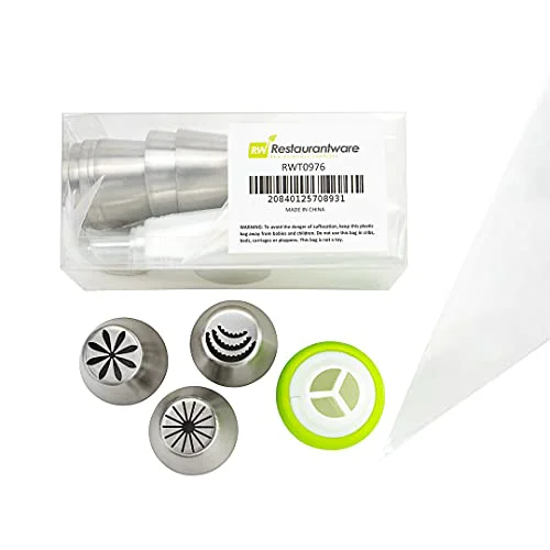 Practical Pastry Tek Russian Piping Tips Set 20 Piece Durable Cake Decorating Kit Casual