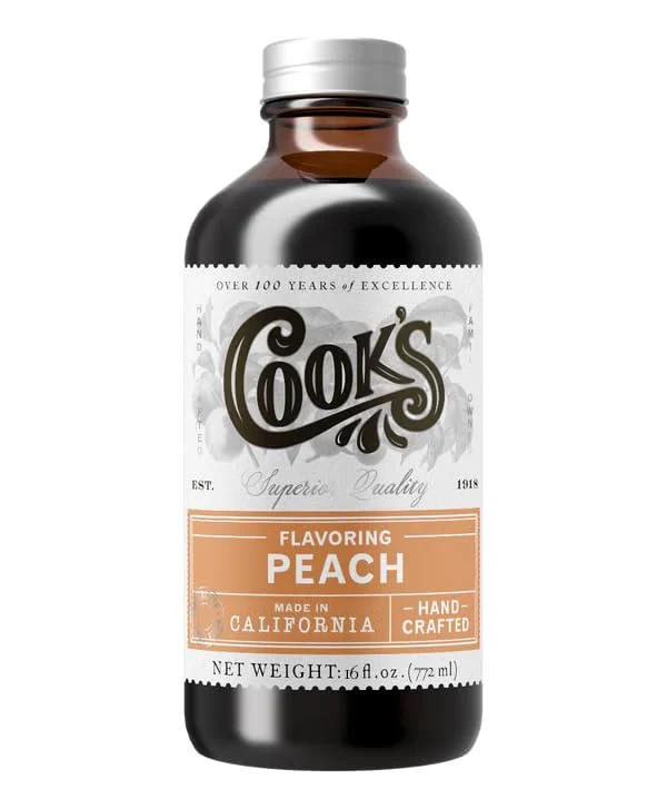 Stylish Peach Extract for Baking 16 Fl Oz Minimalist