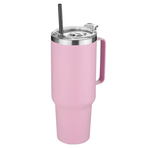 Breathable 40 oz Stainless Steel Tumbler with Handle Artisan