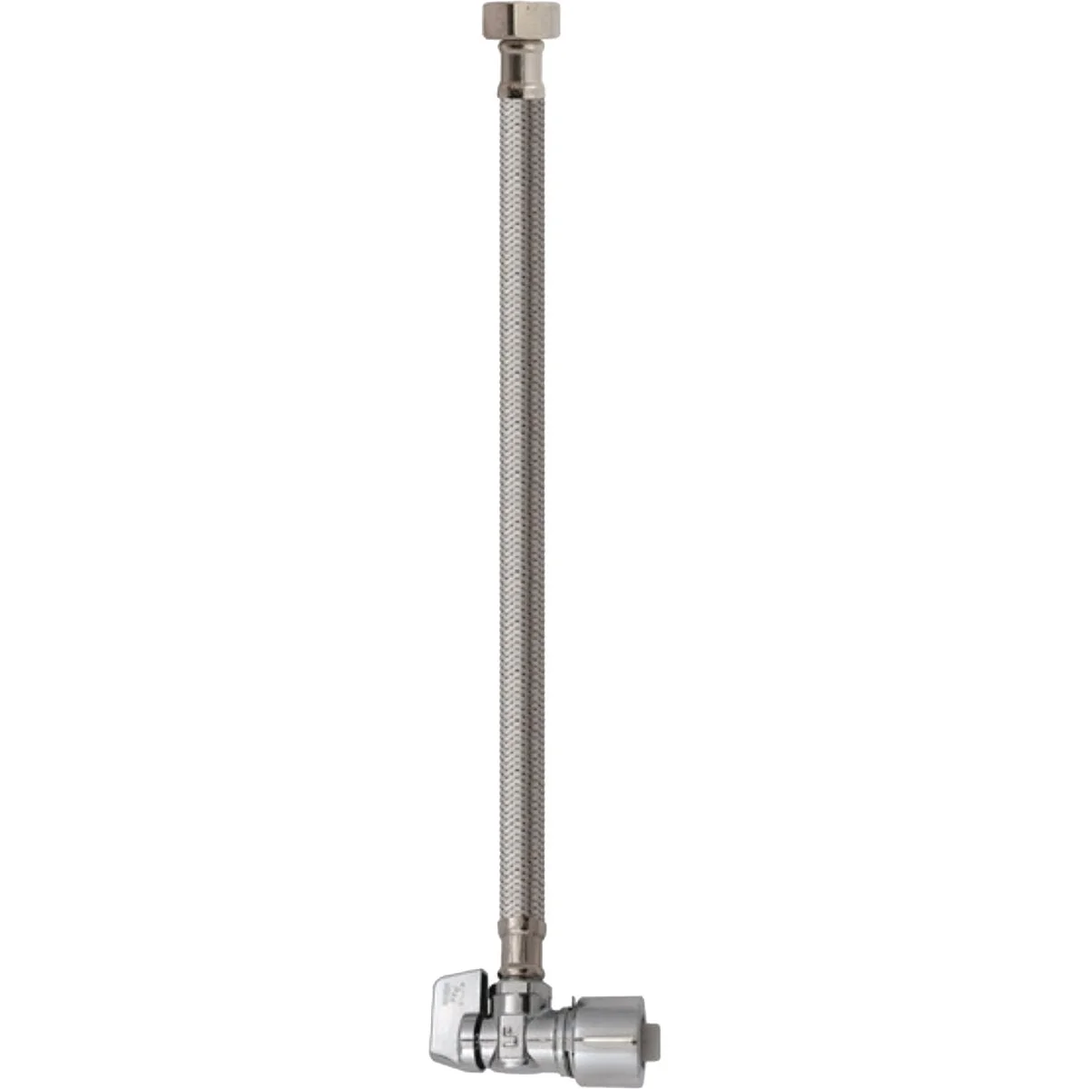 Smooth Keeney 5 8 In. x 20 In. Stainless Steel Quick Lock Toilet Supply Tube with Angled Quarter Turn Valve Responsible
