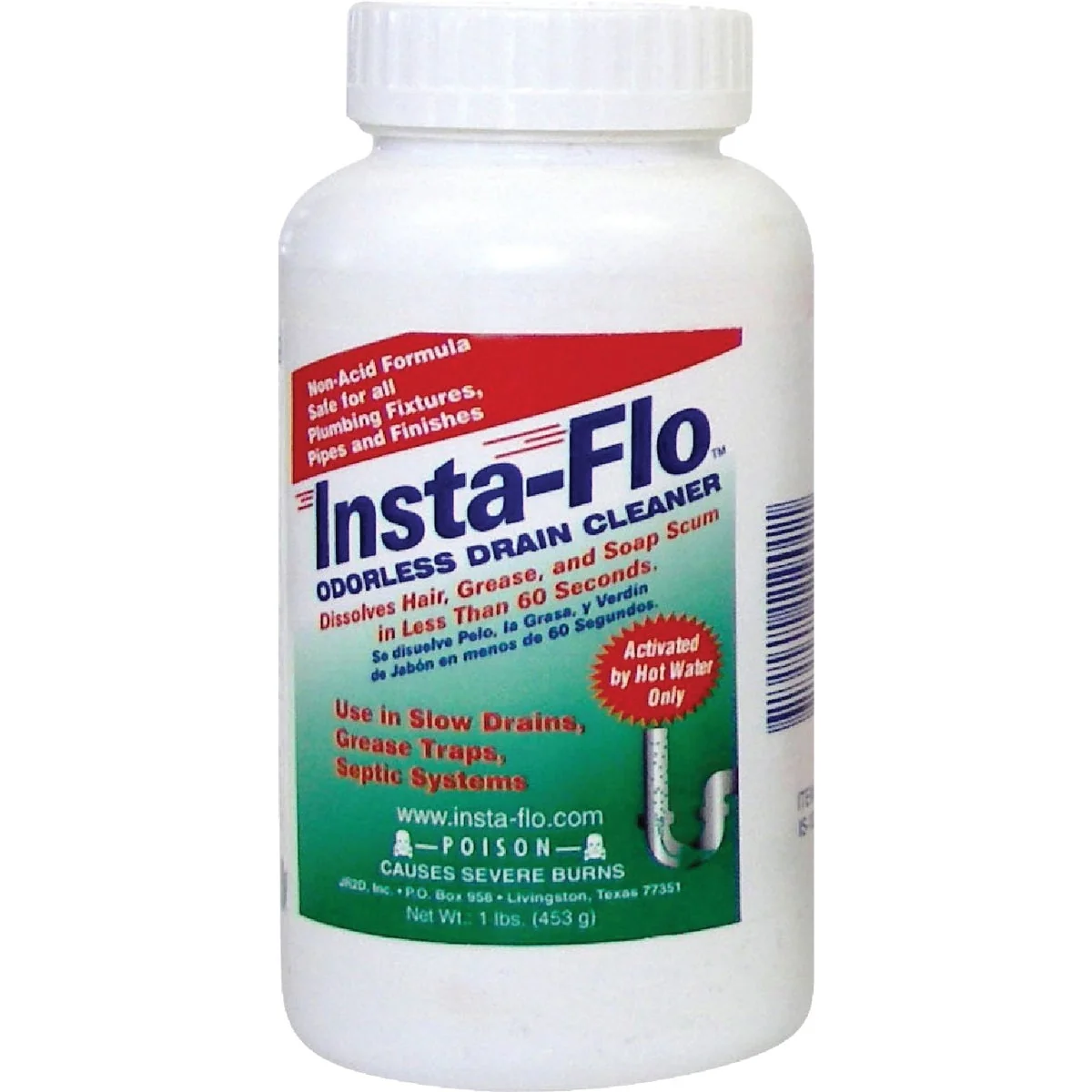 Relaxed Insta-Flo 1 Lb. Crystal Drain Cleaner Artisan