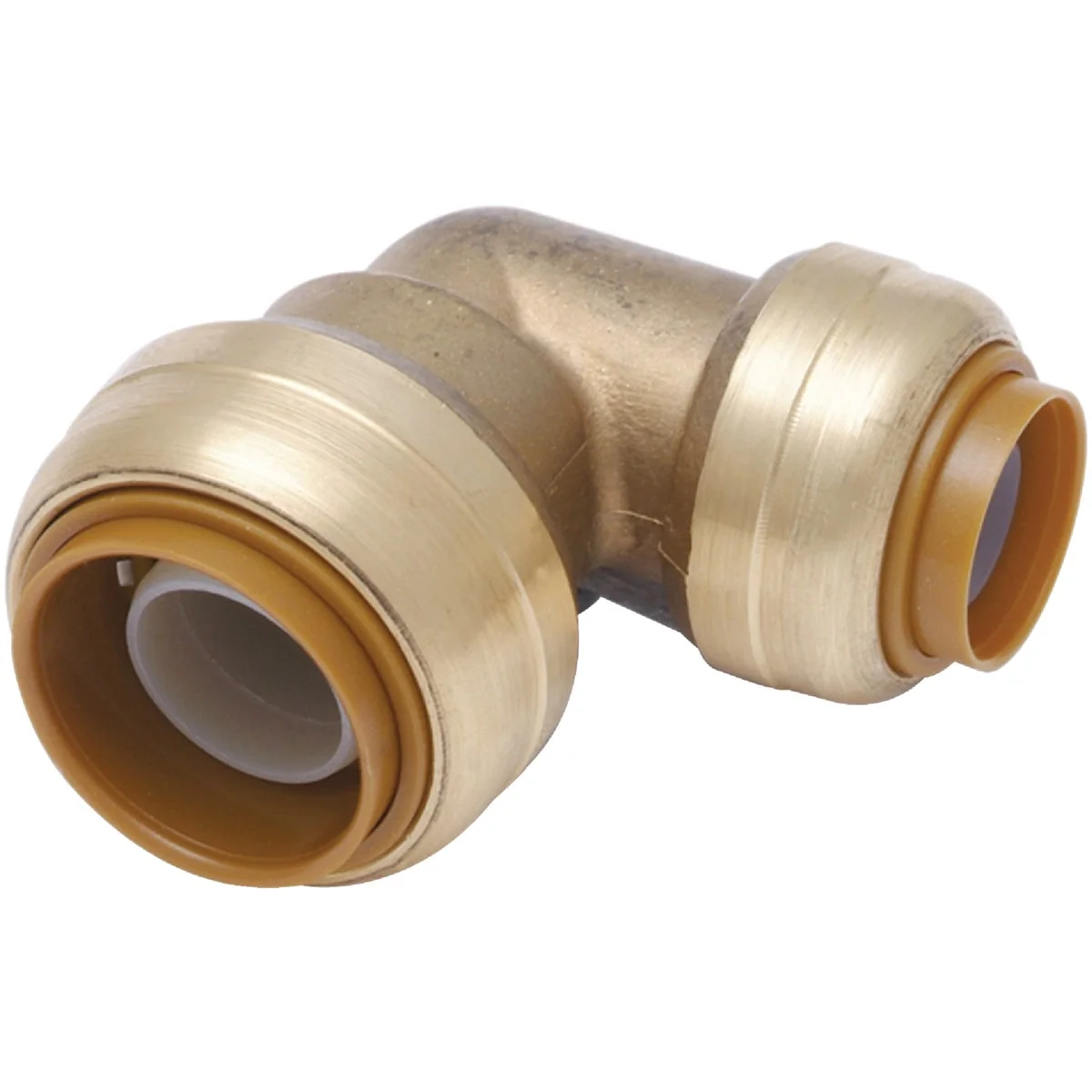 Elite SharkBite 3 4 In. x 1 2 In. Push-to-Connect Reducing Brass Elbow 1 4 Bend Genuine