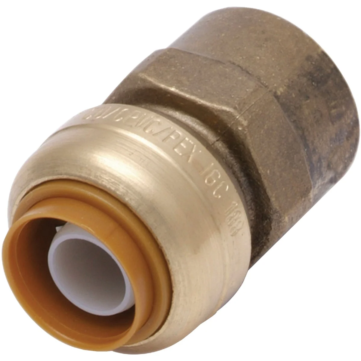 Sustainable SharkBite 1 2 In. x 3 4 In. FNPT Reducing Brass Push-to-Connect Female Adapter Durable