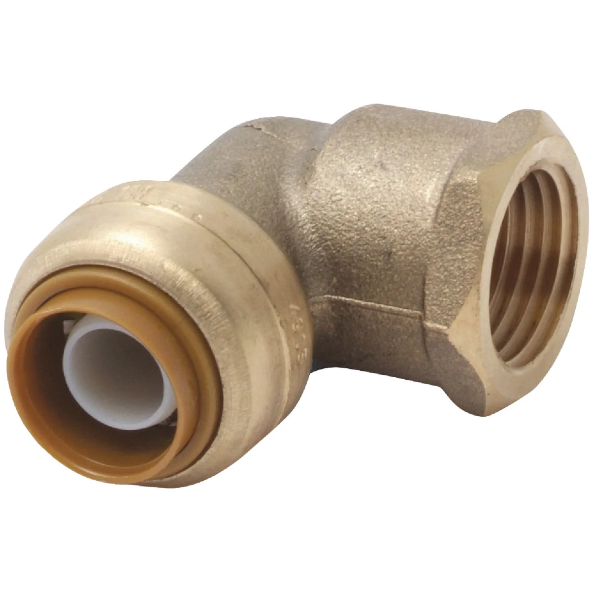 Safe SharkBite 1 2 In. x 1 2 In. Push-to-Connect Brass Elbow 1 4 Bend Prestigious