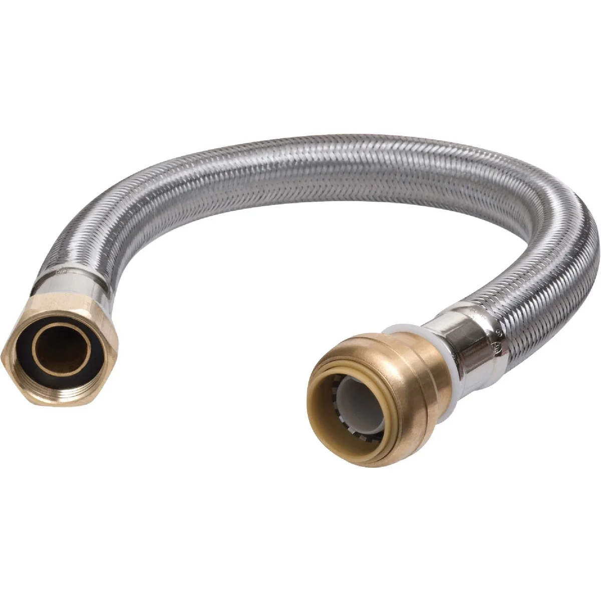 Environmentally Friendly SharkBite 3 4 In. SB X 3 4 In. FIP X 18 In. L Braided Flexible Water Heater Connector Professional