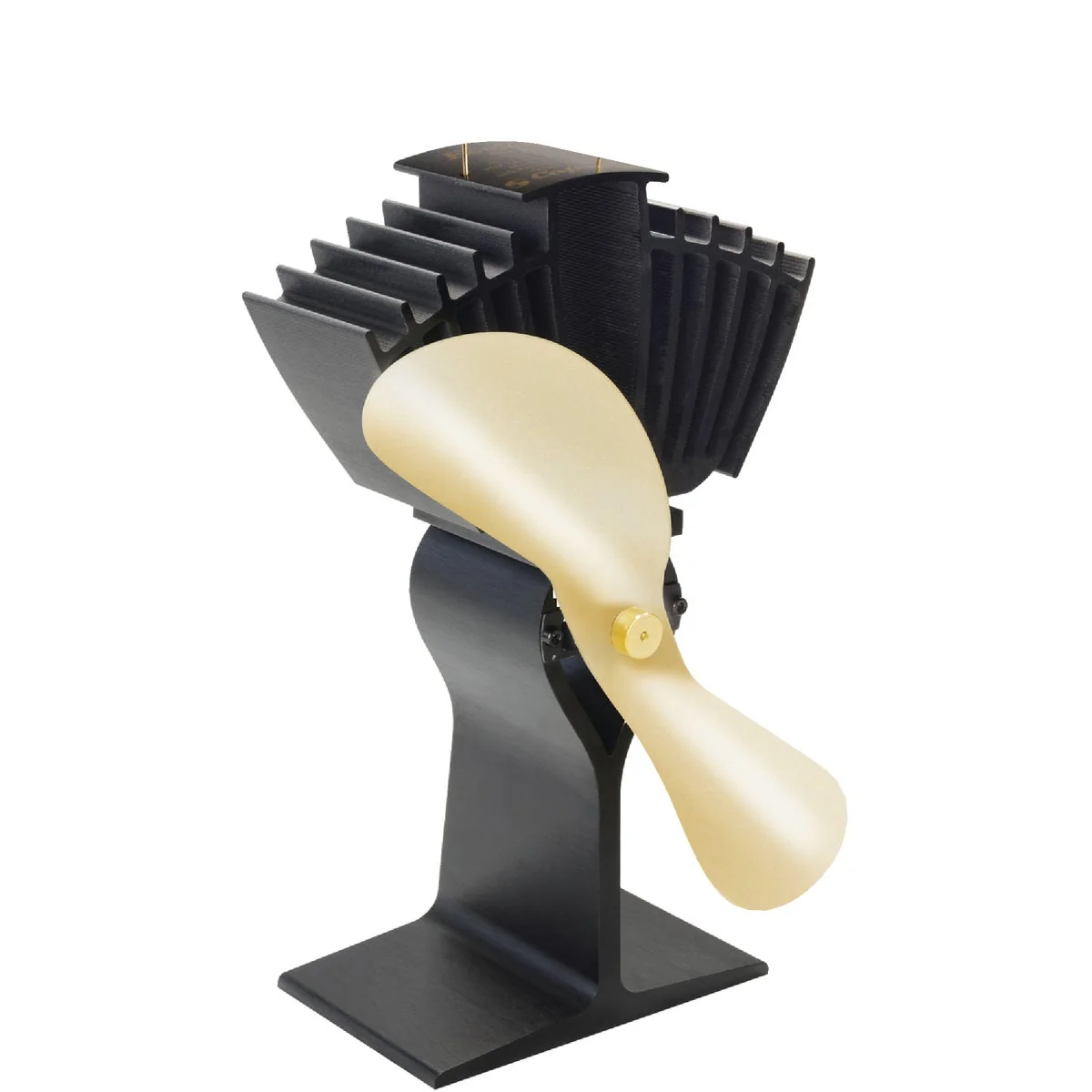 Powerful Ecofan AirMax 9 In. 175cfm Gold Heat Powered Wood Stove Fan Solid