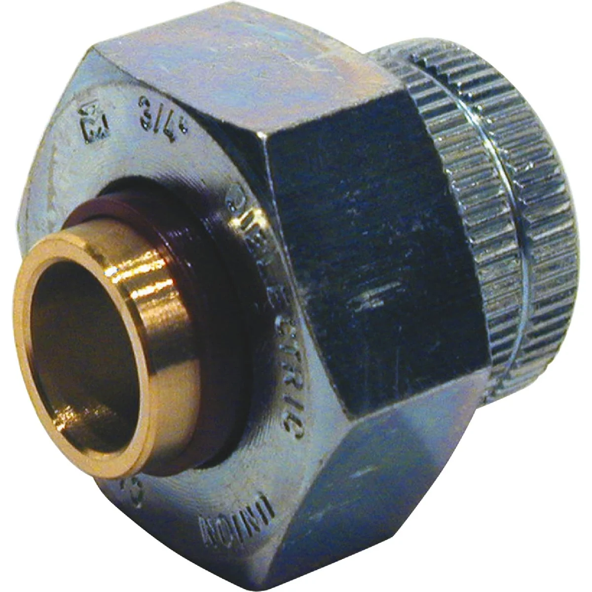 Traditional ProLine 3 4 In. FIPS x 1 2 In. Copper Sweat Brass Galvanized Dielectric Union User-Friendly