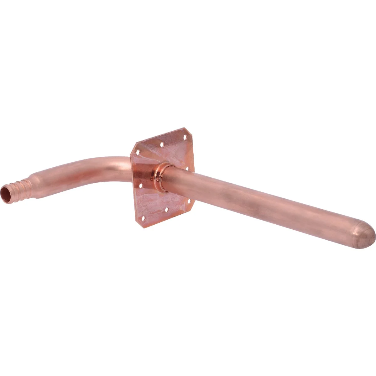Certified SharkBite 1 2 In. Barb x 4 In. x 8 In. 90 Deg. Copper Stub-Out PEX Elbow 1 4 Bend with Earred Nailing Plate High-End