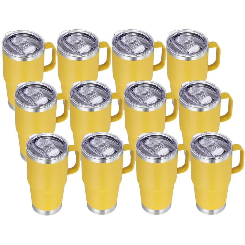 Fashionable 20 oz Insulated Travel Coffee Mugs Set of 12 12 Count High-Grade