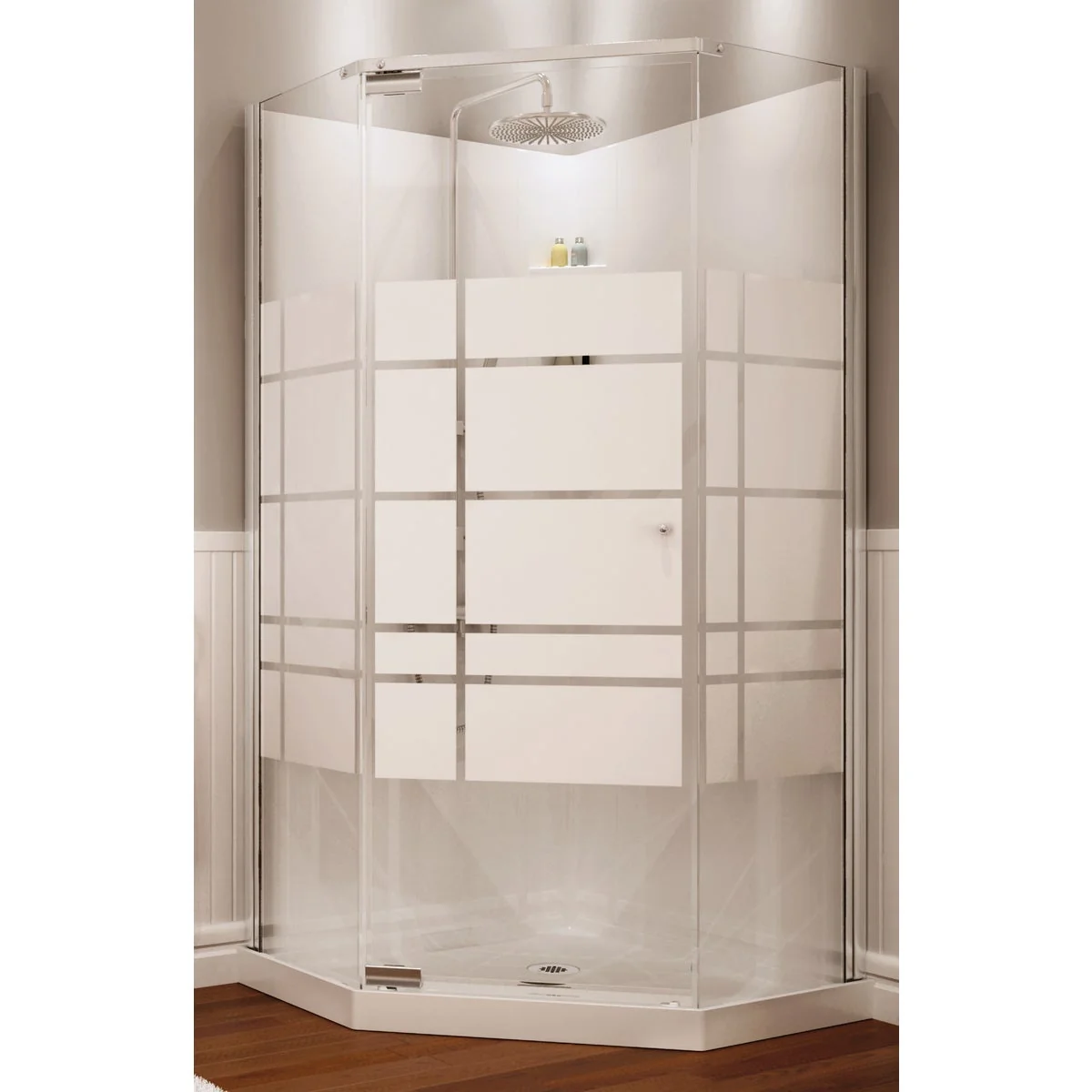 Traditional Maax 36 In. W. x 74 In. H. x 36 In. L. White Polystyrene Shower Stall Sophisticated